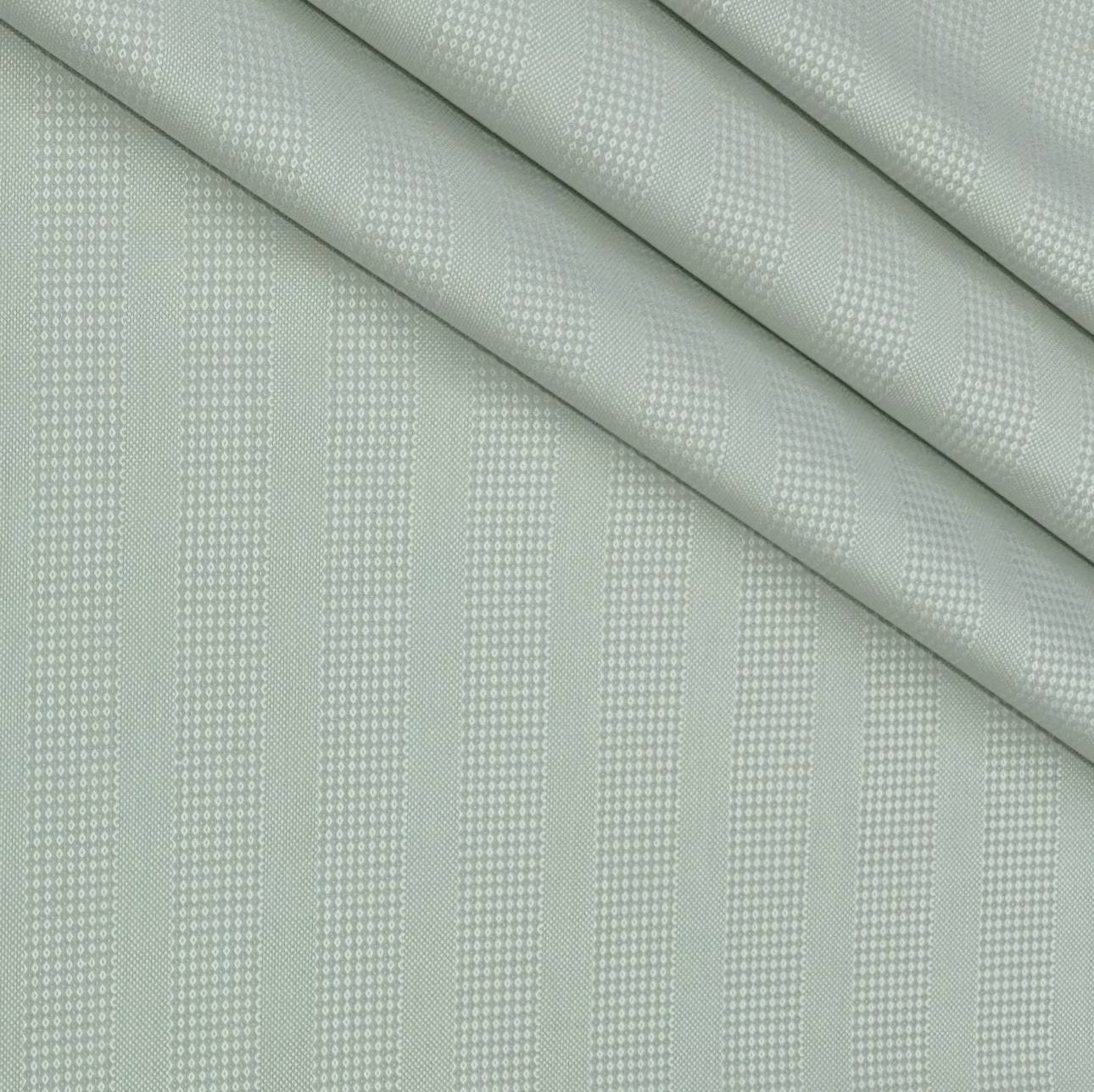 Shirt Fabric Soktas Finest 80s Giza Cotton Patta Lining With Jacquard Color Dull Green